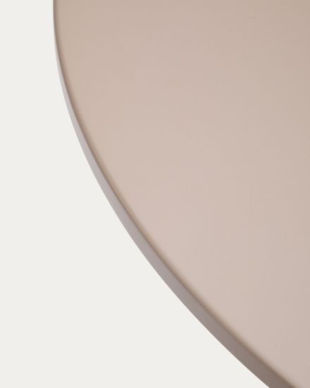 Круглый уличный стол Sedalis из стали со столешницей из серо-коричневого алюминия Ø120 см