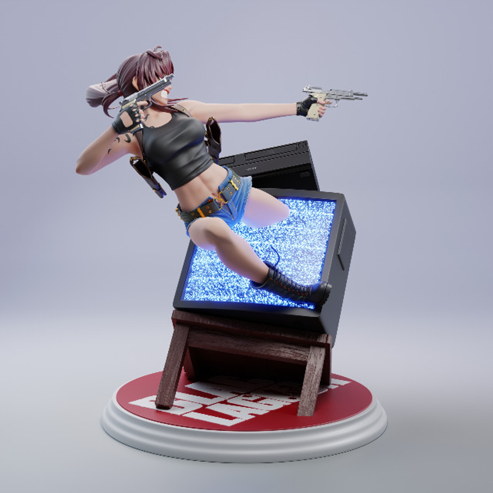 Фигурка Реви Пираты Чёрной лагуны Revy Black Lagoon Rebecca