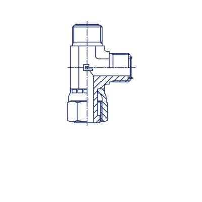 Соединение PLN ORFS 1.7/16 (обжатая гайка)