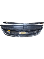 Решетка на Лачетти плюс сабля чёрный глянец AMG