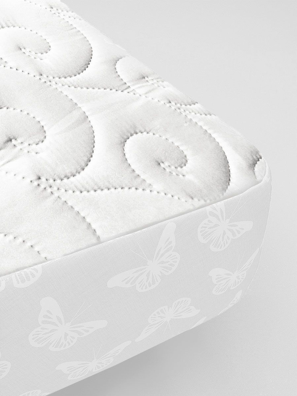 Наматрасник INVA защитный стеганный непромокаемый с бортиком 170 х 200 см / белый