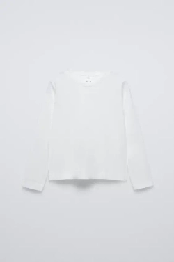 ZARA ТРИКОТАЖНЫЙ ТОП С КОНТРАСТНЫМИ РУКАВАМИ, ЗЕЛЕНЫЙ С МЕЛАНЖЕВЫМ ЭФФЕКТОМ