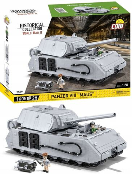 Конструктор пластиковый Cobi Panzer VIII "Maus" - Танк Маус - 1605эл. - Коби 2559