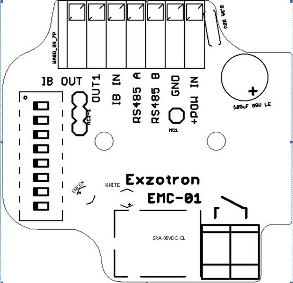 EMC 01 - Ibutton protocol converter over 1-wire to rs485 bus