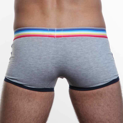 Мужские трусы хипсы серые c темно-синей окантовкой Paul Smith Trunk Grey