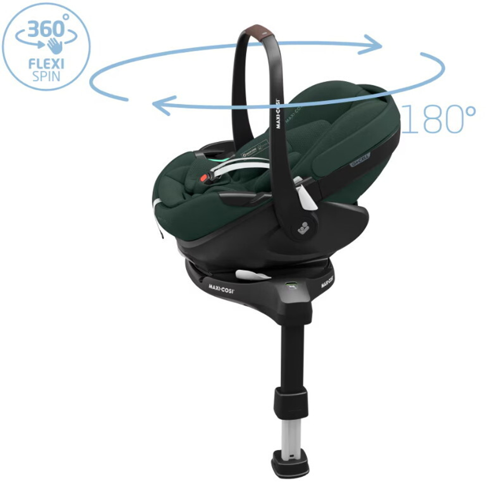 Автокресло Maxi-Cosi Pebble 360 Pro 0-13 кг с базой Family Fix 360 Prо 8052403110 Twillic Green/зеленый (2024)