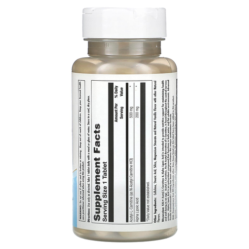 KAL, Ацетил-L-карнитин и альфа-липоевая кислота, 60 таблеток