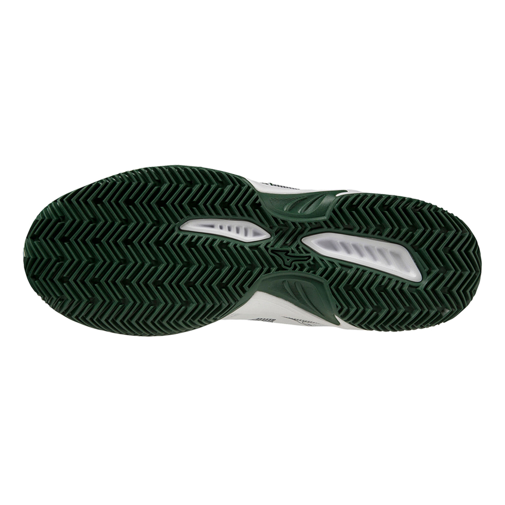 Мужские теннисные кроссовки Mizuno Break Shot 4 Clay Court Shoe Men - White, Dark Green