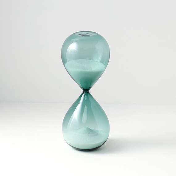 Часы песочные timeless, 30 минут, бирюзовые