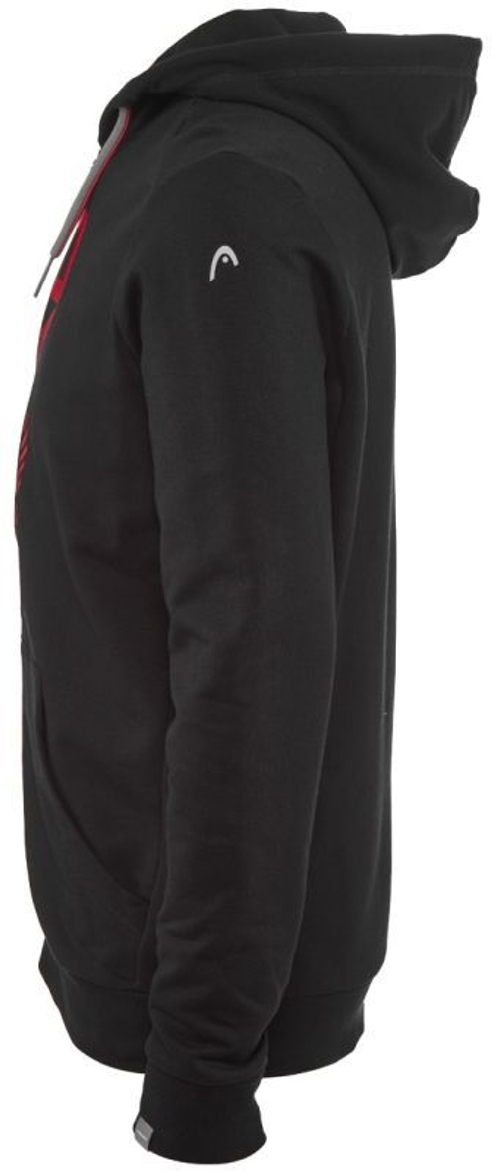 Мужская теннисная кофта Head Club Fynn Hoodie FZ M - black/red