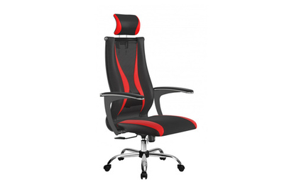 Кресло ErgoLife Sit10 B2-170U-Mesh(T)+UMF(SY271)+EcoLeather(TG1.0Ch/M09.B21.G20.W01)(Черный-Красный)