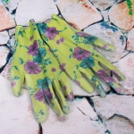 Перчатки нейлоновые «Фантазия-Фиалка» с ПВХ покрытием полуоблитые 8 р-р набор 5 пар