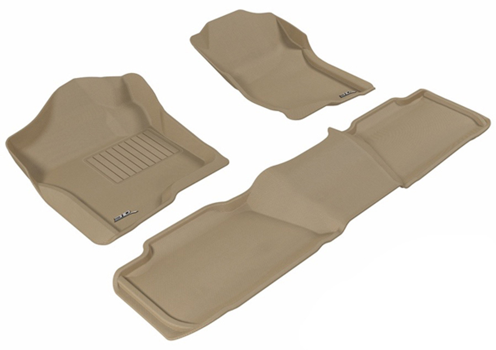 Коврики салона Sotra 3D Lux для Chevrolet Tahoe 2011-2014 / Cadillac Escalade 2007-2014 бежевые. Артикул ST 74-00467