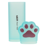 Пенал-тубус пластиковый "Лапка", 3 цвета микс