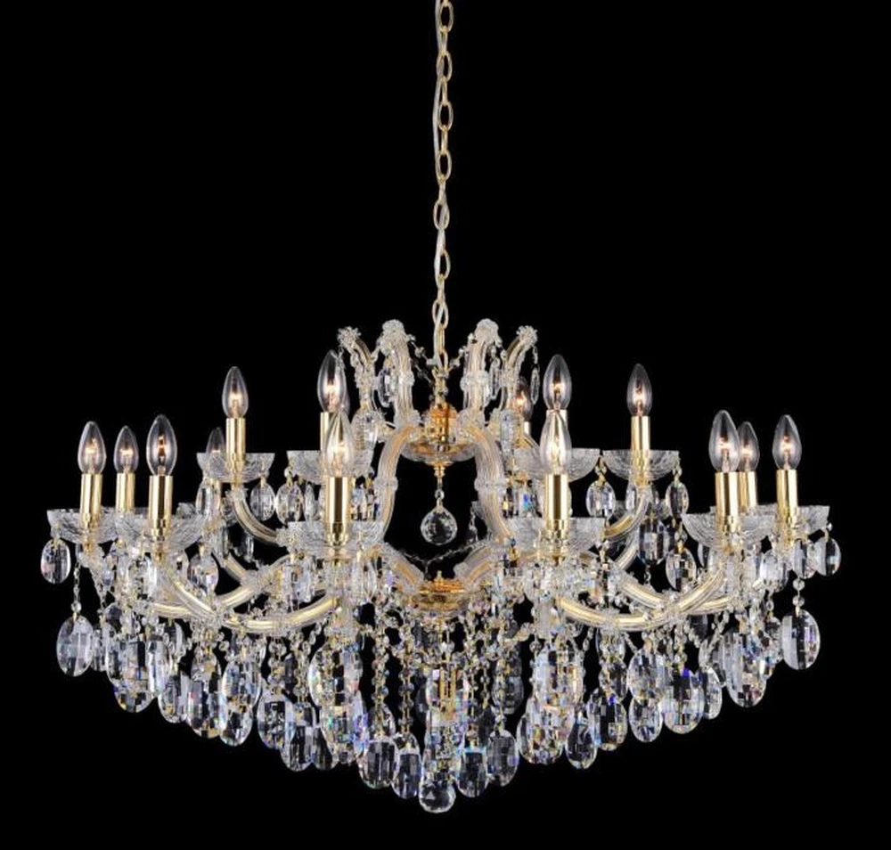 Подвесная люстра Crystal Lux HOLLYWOOD HOLLYWOOD SP12+6 GOLD