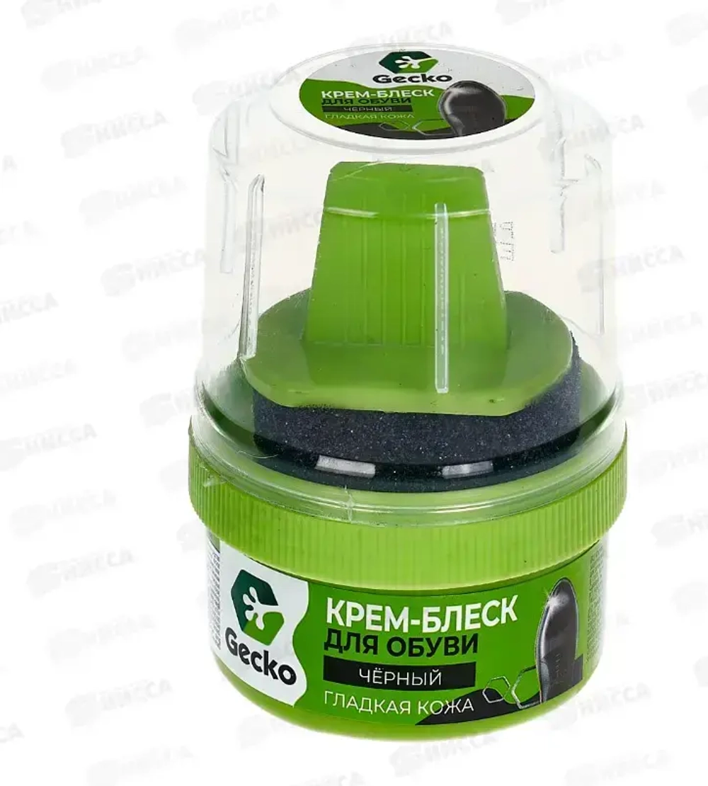 Крем-блеск «GECKO» черный 60 мл.