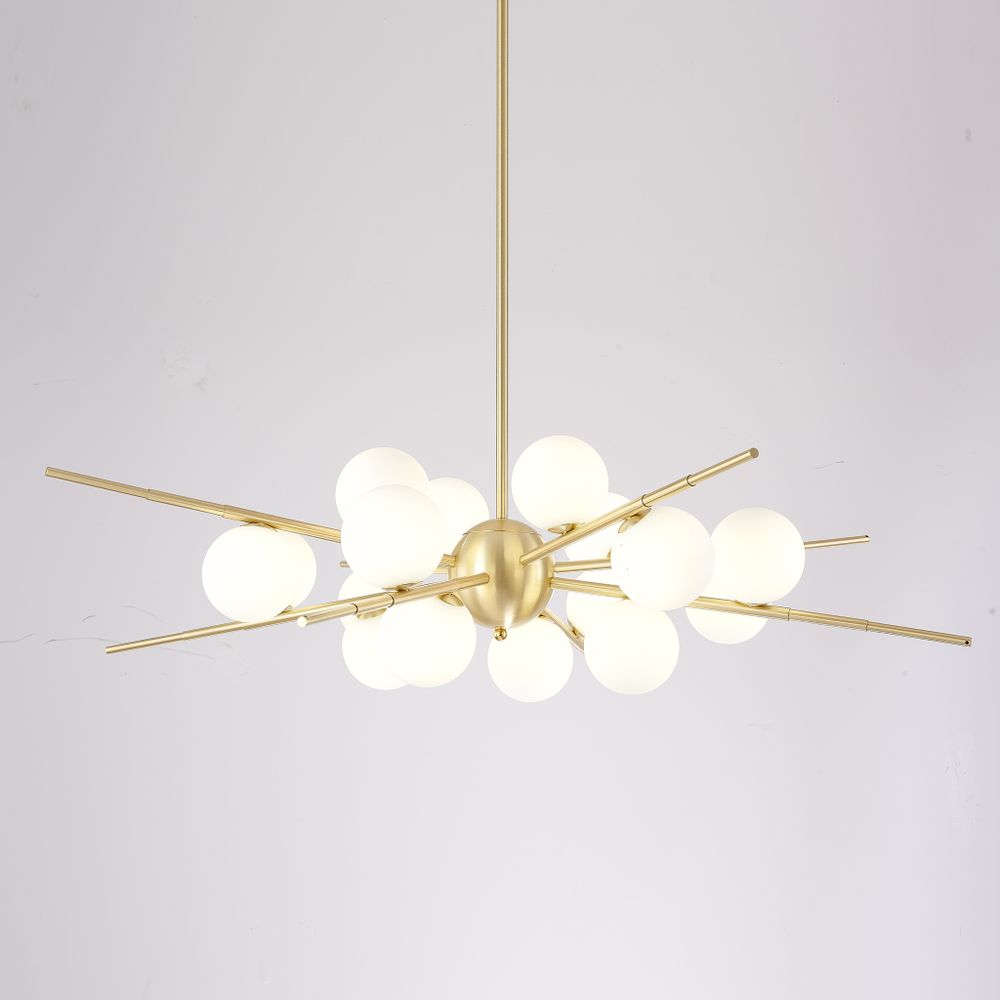 Люстра На Штанге Cherry Bomb 16 Balls Gold By Imperiumloft