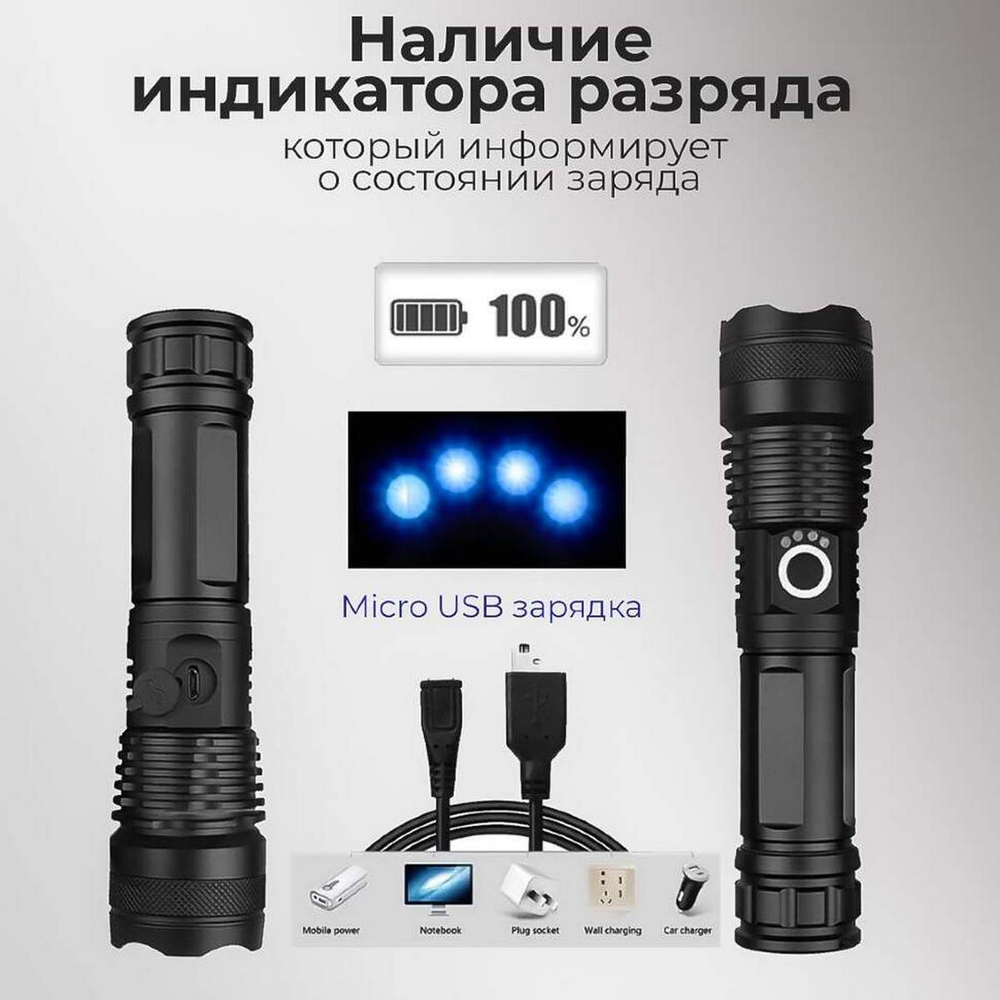 Фонарь NGY HYD-X71-P70 Police 880000W яркий