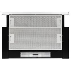 Встраиваемая вытяжка Krona KAMILLA slim 600 black/inox (2 мотора)