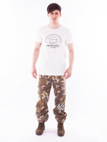 Футболка "NORTHERN FRONTIER" (беж)
