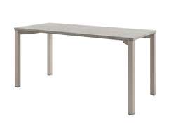 Стол 1600х700х750 на металлокаркасе D-32 Бетон Чефалу светлый/Кашемир серый