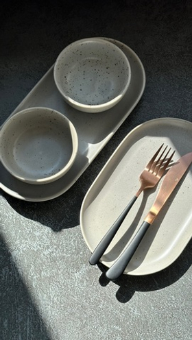 БЛЮДО овальное 10" 250х160мм "Corone Rust"