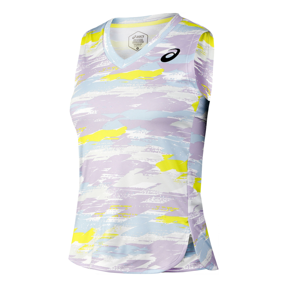 Женская теннисная майка ASICS Match Graphic Tank Top Women - Lilac, Multicoloured