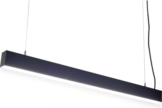 Светильник LED линейный СЛИМФЛЕШ VS310 75W-9500Lm 5000К Микропризма IP40 с БАП на 3ч чёрный 1230х66х65мм