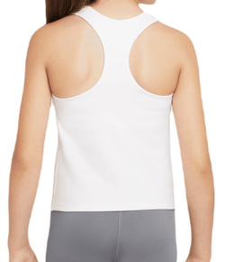 Футболка для девочки теннисная Nike Dri-Fit Swoosh Tank Bra - white/black
