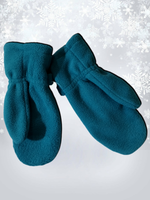 5005 Варежки детские флисовые изумруд (14)