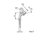 Фитинг DN 20 JIC (Г) 1.5/16 (45) Interlock