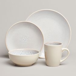 НАБОР ПОСУДЫ ОБЕДЕННОЙ BRONCO "CROCUS" НА 4 ПЕР. 16 ПР. БЕЖ (КОР=1НАБ.)