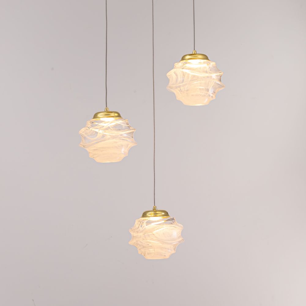 Подвесной светильник MD25030003-3A gold/clear