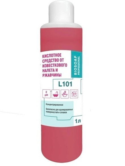 Кислотное средство от известкового налета и ржавчины Артикул L101, 1л.