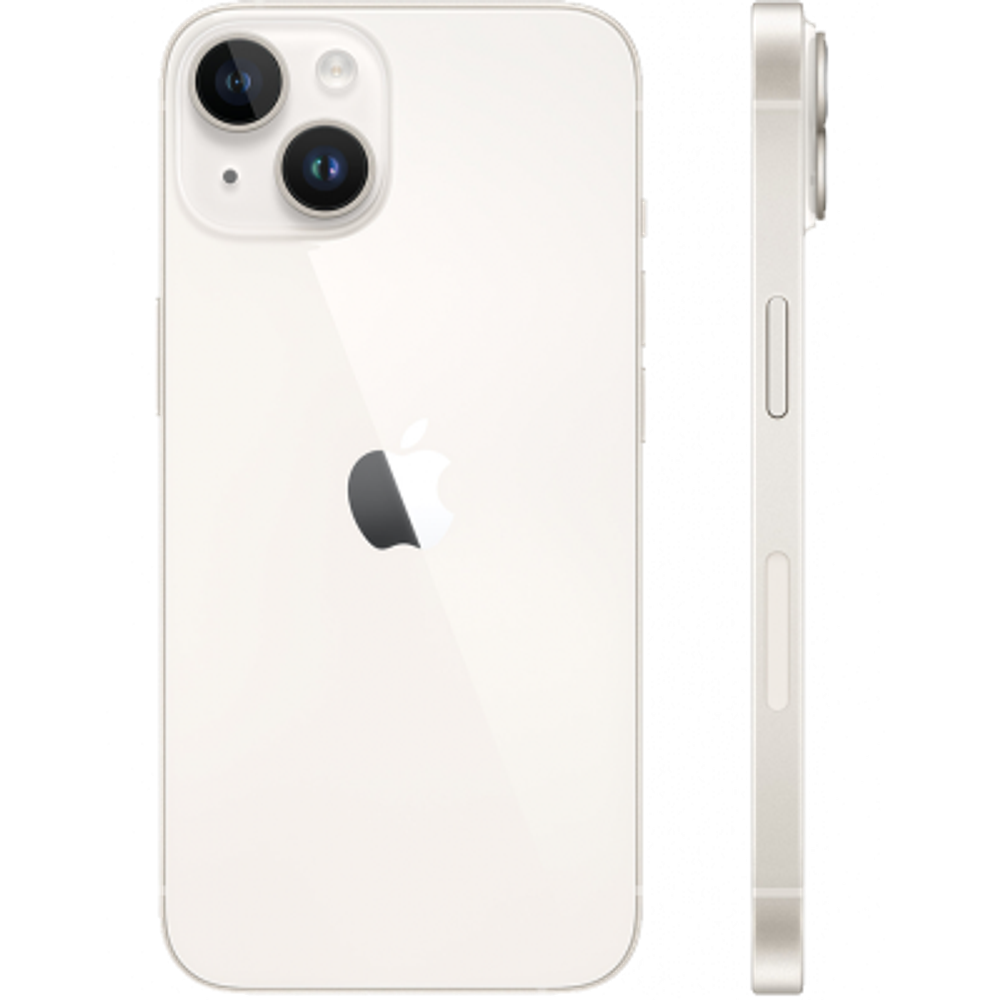 Смартфон Apple iPhone 14 256Gb, "Starlight" SIM + eSIM