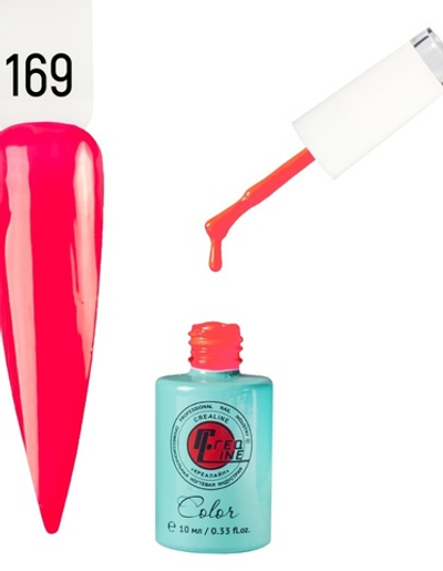 Гель-лак UV тон 169 Сочная черешня 10 мл