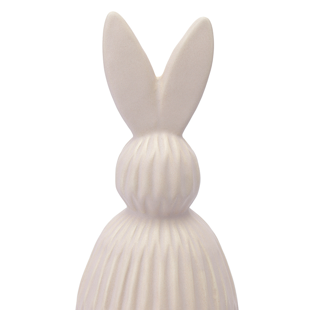 Декор из фарфора бежевого цвета trendy bunny из коллекции essential, 9,2х9,2x22,6 см