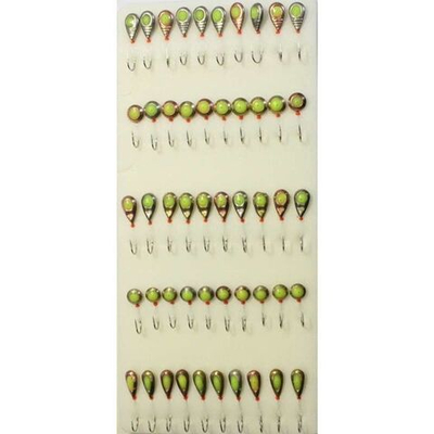 Мормышка металлическая с фосфорной каплей №33 крючок №10