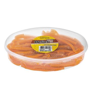 Виброхвост несъедоб. Varuna 4,33'/11см Orange & Sparkles 100шт. (HS-35-022-N) Helios