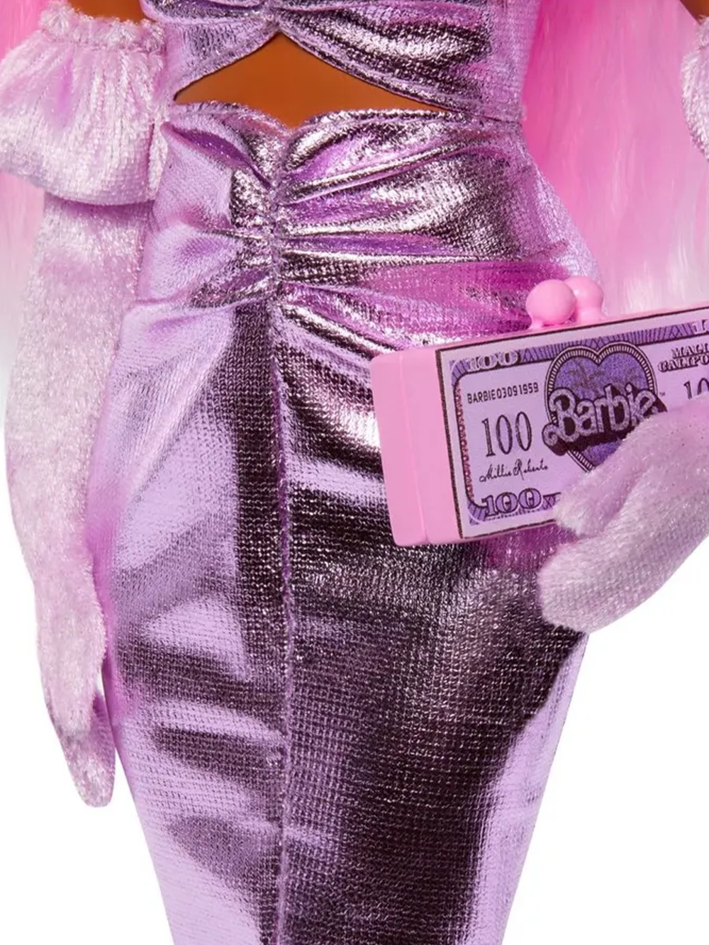 Кукла Barbie Deluxe Style HYV25 в блестящем розовом платье