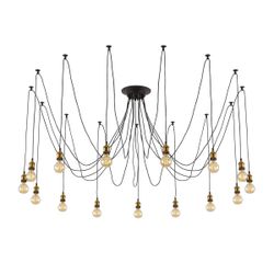 Citilux Эдисон CL451151 Люстра паук Венге Бронза