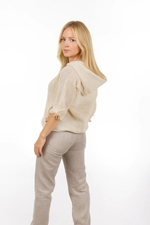 Брюки льняные женские (серые)