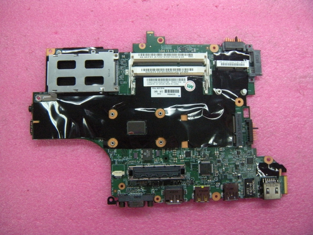 Материнская плата для ноутбука Lenovo T420s/T420si LSN-3 i5-2520 UMA Y-AMT Y-TPM (63Y1914), оригинал