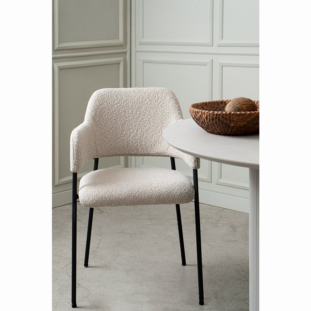 Стул wendy, букле, серый