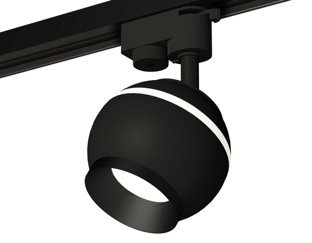 Комплект трекового светильника Ambrella light Track System XT1102002 SBK/PBK черный песок/черный полированный (A2521, C1102, N7031)