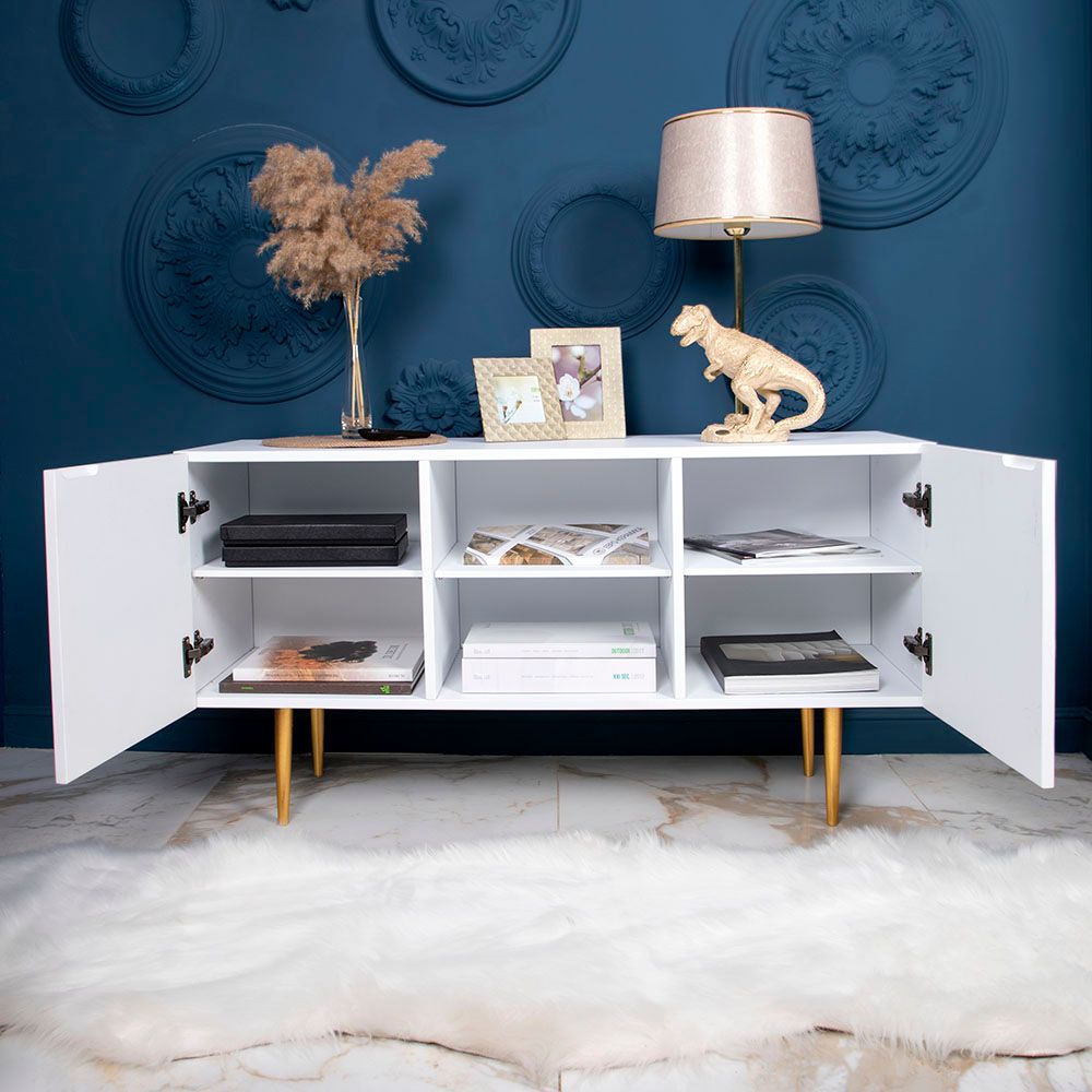 Тумба под ТВ Тропик 117см Стайл Айс Голд