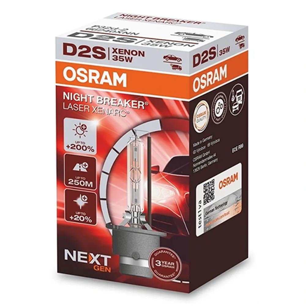 Ксеноновая лампа Osram D2S Night Breaker Laser +200%