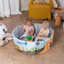 Игрушка Детский сухой бассейн TM Romana Мир приключений Транспорт складной