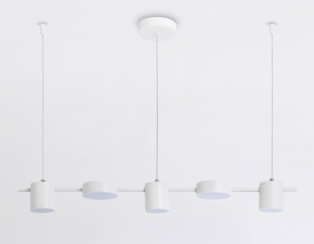 Светильник светодиодный подвесной FL51678/5 WH белый 3000K/4200K/6400K 25W 790*100*1000 (Без ПДУ)