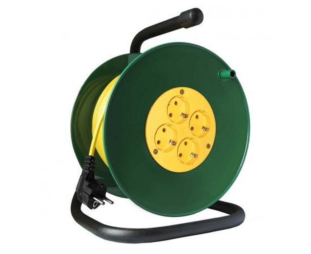 Удлинитель силовой на катушке 4х20м без заземления 16А IP20 3.5кВт Союз 481S-3302